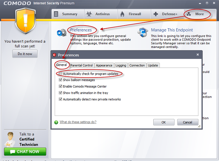 comodo antivirus update file